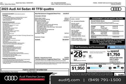 2023 Audi A4 40 Premium