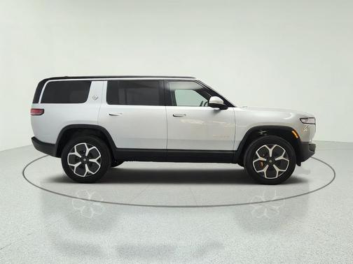 Glacier White 2024 Rivian R1S Adventure Quad Motor Large Pack