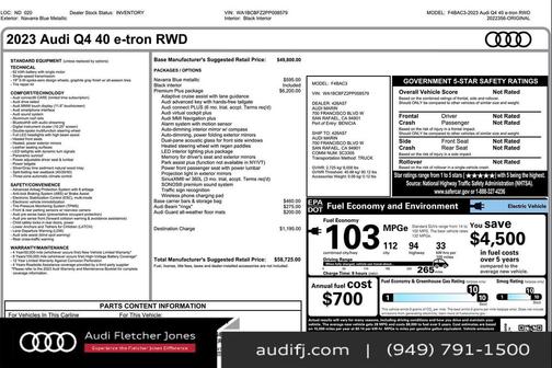2023 Audi Q4 e-tron Premium Plus 40 RWD