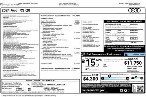 2024 Audi RS Q8 4.0T