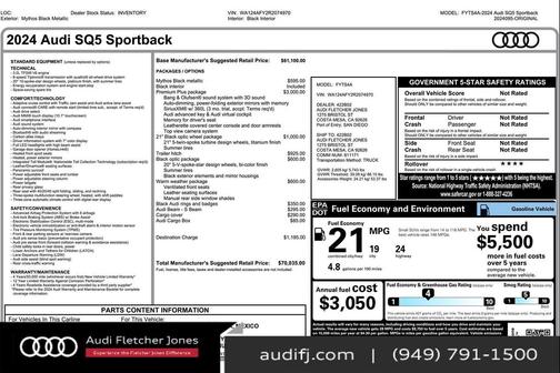 2024 Audi SQ5 3.0T Premium Plus