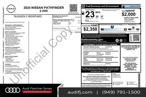 2024 Nissan Pathfinder S FWD