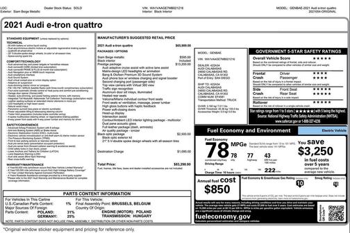 2021 Audi e-tron Prestige