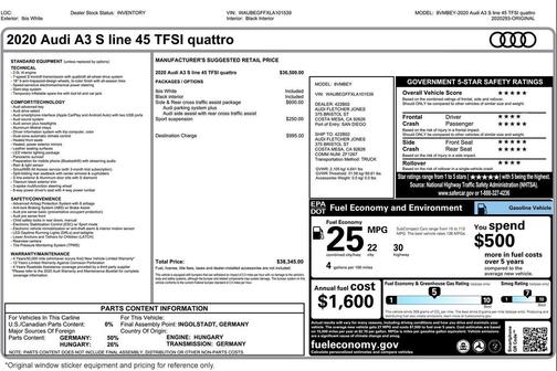 2020 Audi A3 Premium
