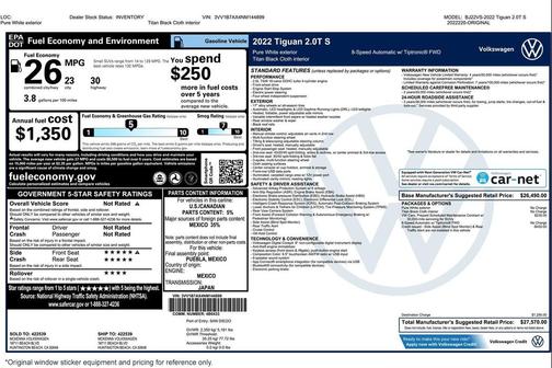 2022 Volkswagen Tiguan 2.0T S