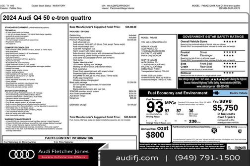2024 Audi Q4 e-tron Premium Plus 50 quattro