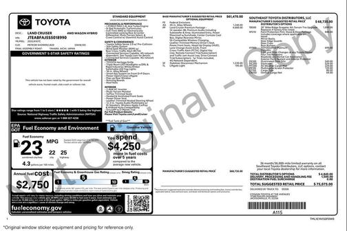 2025 Toyota Land Cruiser Base