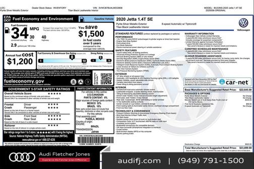 2020 Volkswagen Jetta 1.4T S