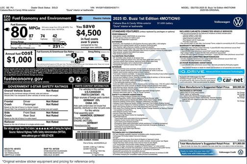 2025 Volkswagen ID. Buzz 1st Edition with 4MOTION