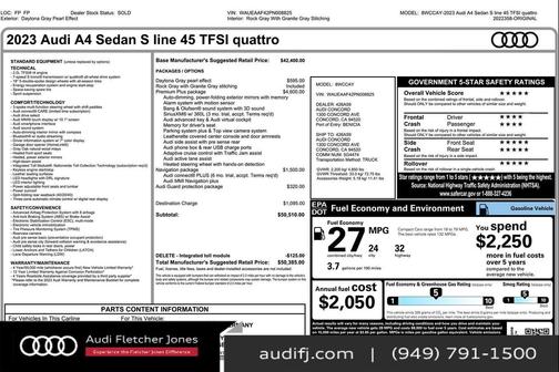 2023 Audi A4 45 S line Premium Plus