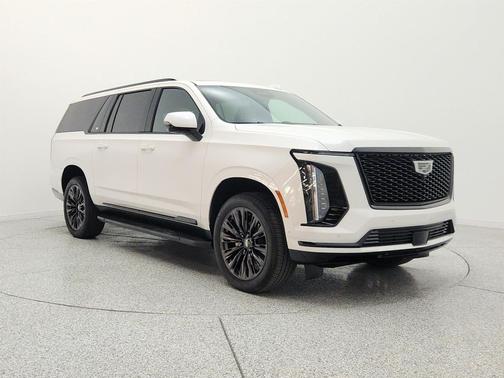 Crystal White Tricoat 2025 Cadillac Escalade ESV Sport