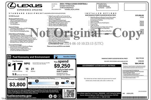 2024 Lexus GX 550 Overtrail+