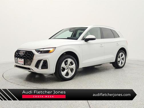 Glacier White Metallic 2025 Audi Q5 45 S line Premium Plus