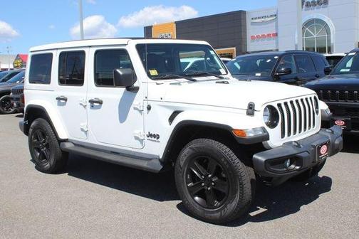White 2021 Jeep Wrangler Unlimited Sahara Altitude