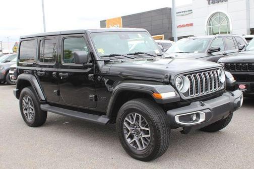 Black 2025 Jeep Wrangler Sahara