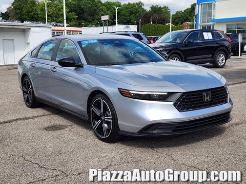Solar Silver Metallic 2024 Honda Accord Hybrid Sport