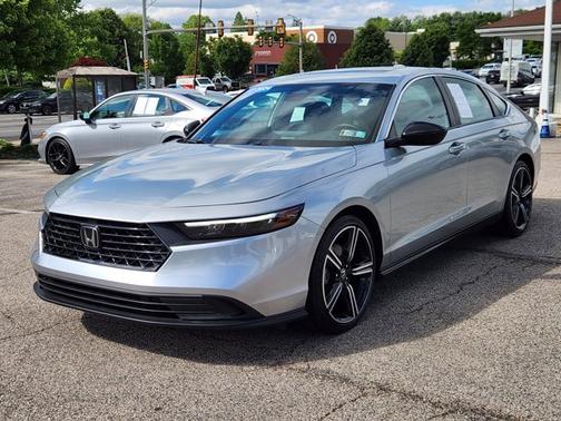 Solar Silver Metallic 2024 Honda Accord Hybrid Sport