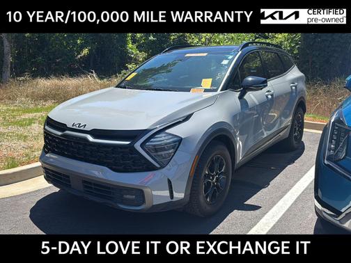 Wolf Gray/Ebony Black Roof 2024 Kia Sportage X-Pro Prestige