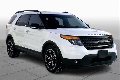 White Platinum Metallic Tri-Coat 2014 Ford Explorer Sport