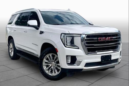 White Frost Tricoat 2021 GMC Yukon SLT