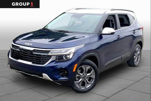 Dark Ocean Blue/White Roof 2024 Kia Seltos S