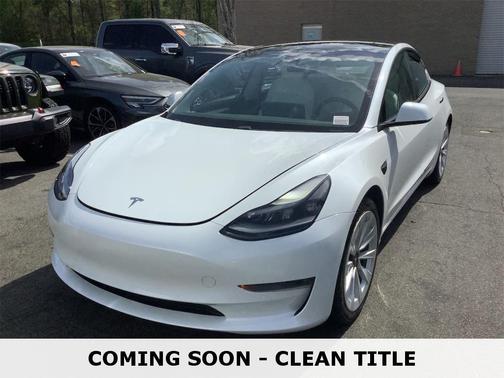 Pearl White Multi-Coat 2021 Tesla Model 3 Long Range