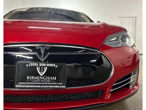 Red 2013 Tesla Model S Base