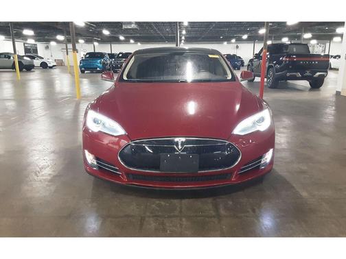 Red 2013 Tesla Model S Base