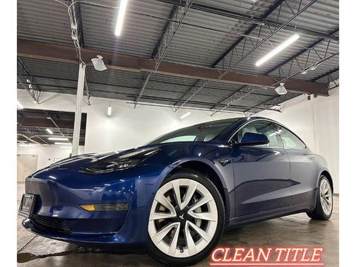 Deep Blue Metallic 2021 Tesla Model 3 Standard Range Plus