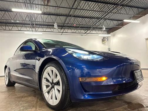 Deep Blue Metallic 2021 Tesla Model 3 Standard Range Plus