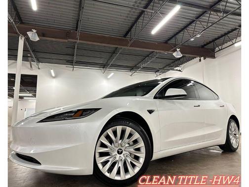 Pearl White Multi-Coat 2025 Tesla Model 3 Long Range