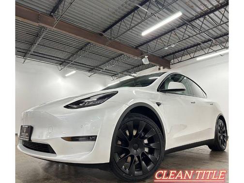 Pearl White Multi-Coat 2021 Tesla Model Y Long Range Dual Motor All-Wheel Drive