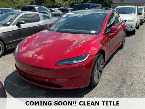 Ultra Red 2025 Tesla Model 3 Long Range