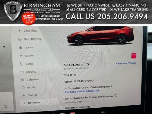 Ultra Red 2025 Tesla Model 3 Long Range
