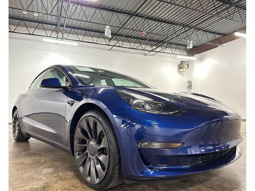 Deep Blue Metallic 2023 Tesla Model 3 Performance