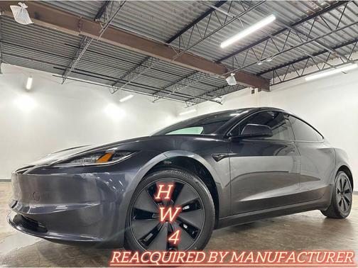 Stealth Grey 2025 Tesla Model 3 Long Range