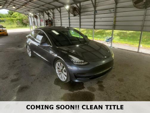 Midnight Silver Metallic 2019 Tesla Model 3 Performance