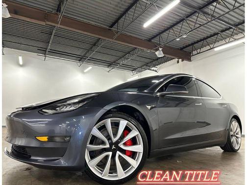 Midnight Silver Metallic 2019 Tesla Model 3 Performance