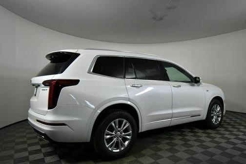 Crystal White Tri-Coat 2025 Cadillac XT6 Luxury AWD