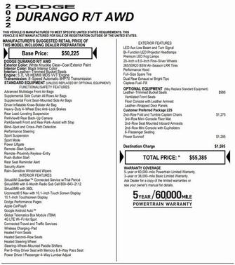2022 Dodge Durango R/T AWD