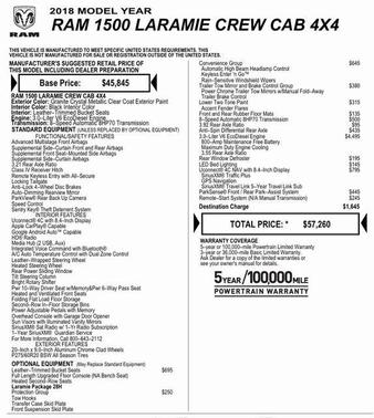 2018 RAM 1500 Laramie