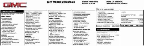 2020 GMC Terrain Denali