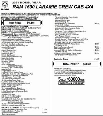 2021 RAM 1500 Laramie