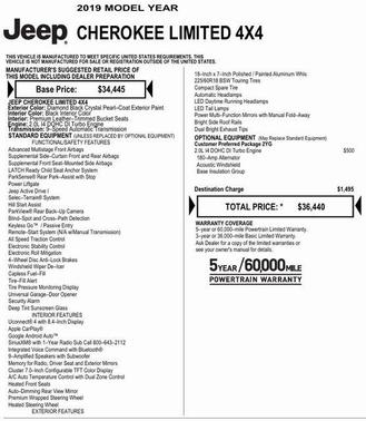 2019 Jeep Cherokee Limited