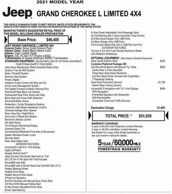 2021 Jeep Grand Cherokee L Limited