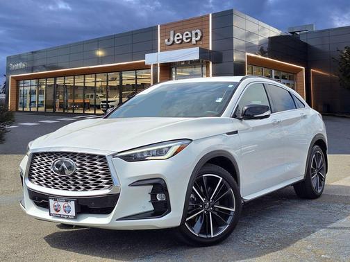 Radiant White 2023 INFINITI QX55 SENSORY