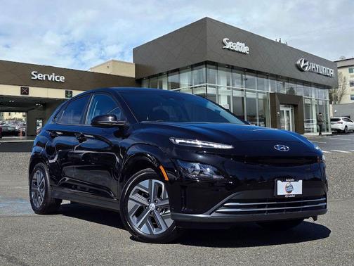 Black 2023 Hyundai KONA EV SE