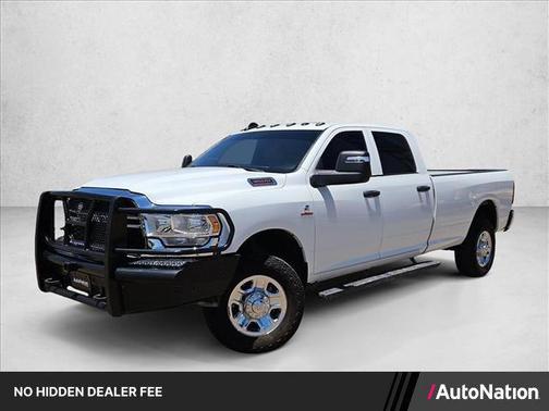 Bright White Clearcoat 2024 RAM 3500 Tradesman Crew Cab 4x4 8' Box