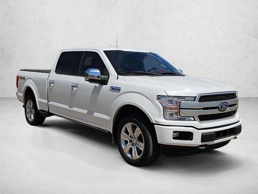 Star White Metallic Tri-Coat 2020 Ford F-150 Platinum