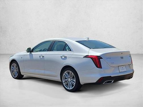 Crystal White Tricoat 2025 Cadillac CT4 Premium Luxury RWD